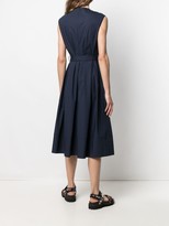 Thumbnail for your product : Fay Box-Pleat Sleveless Midi Dress