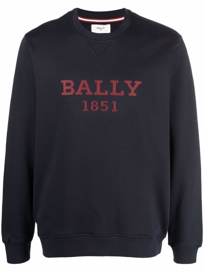 Bally Logo-Print Crew Neck Sweatshirt - ShopStyle