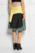 Thumbnail for your product : Marni Printed cotton and silk-blend skirt