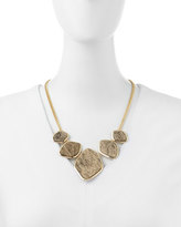 Thumbnail for your product : Panacea Scratched Five-Station Necklace, Black