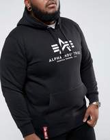 Thumbnail for your product : Alpha Industries PLUS Logo Hoodie Sweatshirt in Black