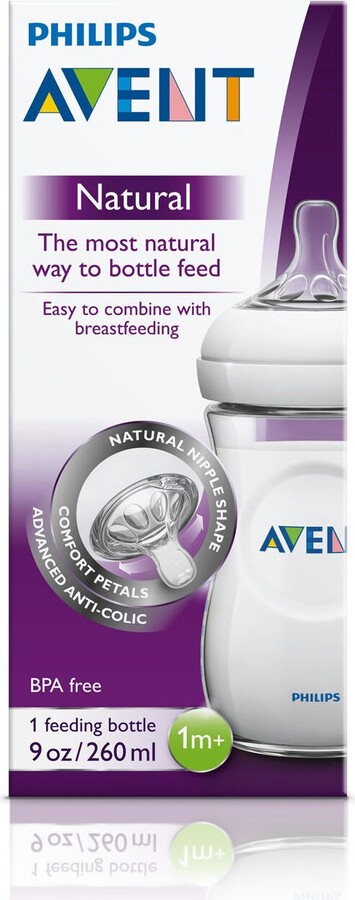 Philips Avent Natural Feeding Bottle, 9 OZ