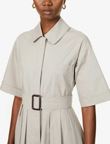 Thumbnail for your product : S Max Mara Sasia tie-belt stretch-cotton midi dress