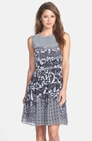 Thumbnail for your product : Betsey Johnson Print Fit & Flare Dress