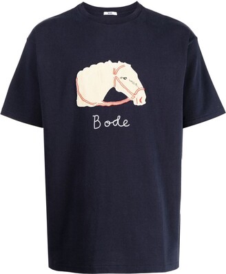 Bode embroidered logo T-shirt