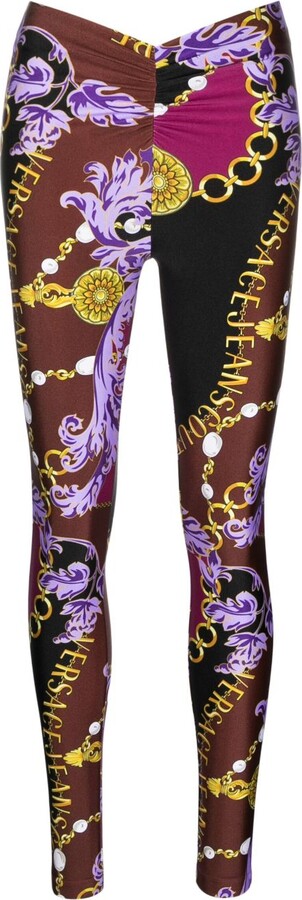 Versace Jeans Couture Printed Leggings - ShopStyle