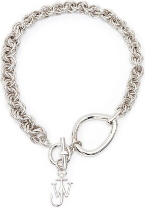 JW Anderson Oversized chain-link Necklace - Silver