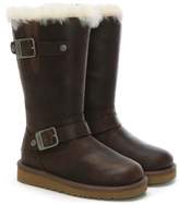 Thumbnail for your product : UGG Kids Kensington Toast Leather Biker Boot