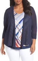 Thumbnail for your product : Nic+Zoe Plus Size Women's Four-Way Convertible Cardigan