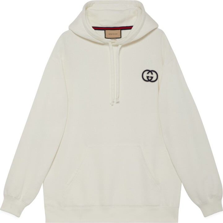 Gucci Cotton jersey hooded sweatshirt - ShopStyle
