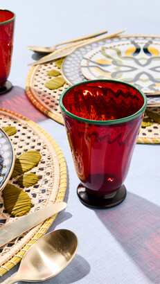 Red Drinkware Flutes with Cash Back