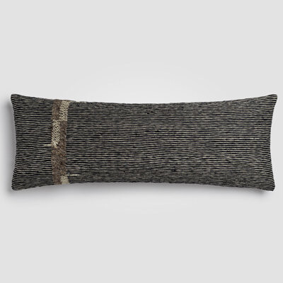 Crane Home Geo Stripe Black & White Geometric Lumbar Pillow
