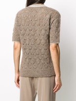 Thumbnail for your product : Brunello Cucinelli Perforated Knit Jumper