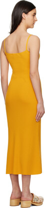 Chloé Yellow Ribbed Long Dress