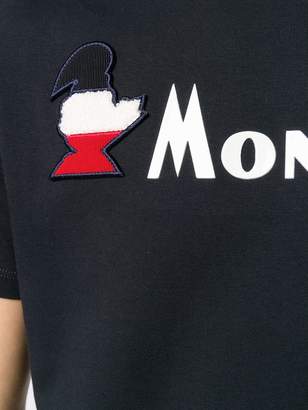 Moncler contrast logo T-shirt
