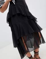 Thumbnail for your product : ASOS Design DESIGN floaty midi skirt