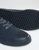 Thumbnail for your product : ASOS Lace Up Sneakers in Navy With Toe Cap