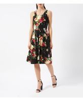 Thumbnail for your product : Closet Black Scuba Floral Print Sleeveless Dress