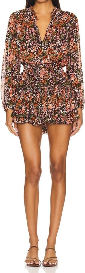 MISA Lorena Dress In Autumn Flora