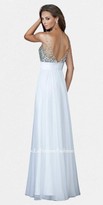Thumbnail for your product : La Femme Elegant Rhinestone Bodice Sheer Strap Prom Dresses