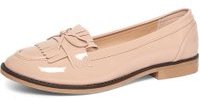 Dorothy Perkins Womens Nude Wide Fit 'Lotty' Loafers- Nude