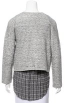 Thumbnail for your product : Derek Lam 10 Crosby Layered Mélange Sweatshirt