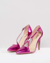 Thumbnail for your product : Qupid Asymmetric Pointed High Heels
