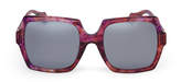 Thumbnail for your product : Vivienne Westwood Burgundy Laser Cut Sunglasses VW933S02