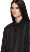 Thumbnail for your product : Ann Demeulemeester Reversible Black Indaco Bomber Jacket