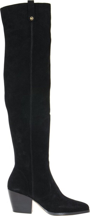 MICHAEL Michael Kors Suede Women's Black Boots | ShopStyle