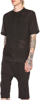 Helmut Lang Gauze Shirting Short Sleeve Shirt