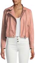Thumbnail for your product : Club Monaco Rowlen Zip-Front Leather Moto Jacket