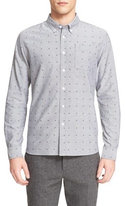 Saturdays NYC Men's 'Crosby' Dot Print Long Sleeve Shirt