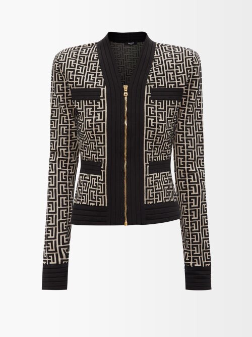 black and white sweater jacket