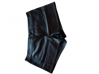 Non Signã© / Unsigned Black Leather Shorts