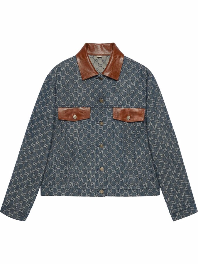 Gucci GG Supreme denim jacket - ShopStyle