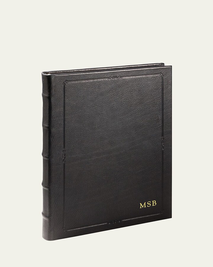 Graphic Image Lined Hardcover Leather Journal, 9"