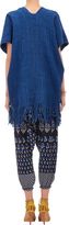 Thumbnail for your product : Ulla Johnson Hand-Loomed Basketweave Poncho-Blue
