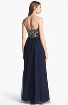 Thumbnail for your product : Sean Collection Embellished Strapless Silk Gown (Online Only)