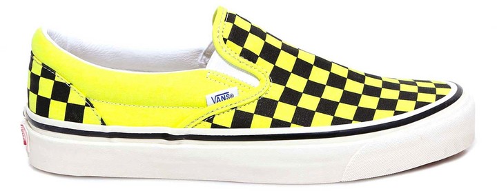 yellow checkered vans sale