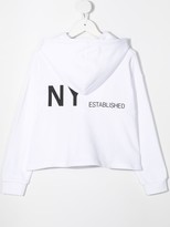Thumbnail for your product : DKNY DK89 zipped hooded jacket