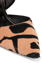 Thumbnail for your product : Proenza Schouler Zebra-print Calf Hair Mules - Zebra print