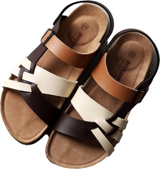 Generic Summer Men's Sandals Outdoor Roman Breathable Sandals Beach  Slippers Sandals brown 44 - ShopStyle
