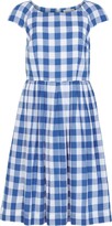 Thumbnail for your product : Emily And Fin Claudia Monaco Blue Plaid Dress