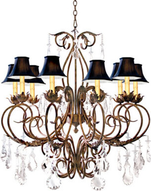2nd Ave Lighting Felicia 10-Light Shaded Classic / Traditional Chandelier