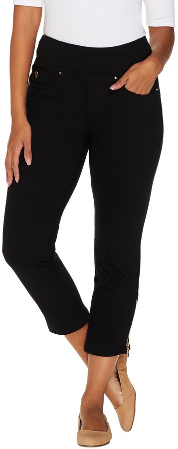 belle by kim gravel flexibelle cropped jeans