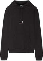Thumbnail for your product : Saint Laurent Oversized Printed Cotton-terry Sweatshirt - Black