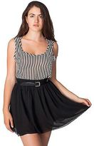 Thumbnail for your product : American Apparel RSA0325S Chiffon Double-Layered Shirred Waist Skirt