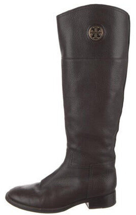tory burch riding boots brown
