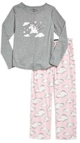 Thumbnail for your product : PJ Salvage 'Cloudy Skies' Two-Piece Pajamas (Little Girls & Big Girls)